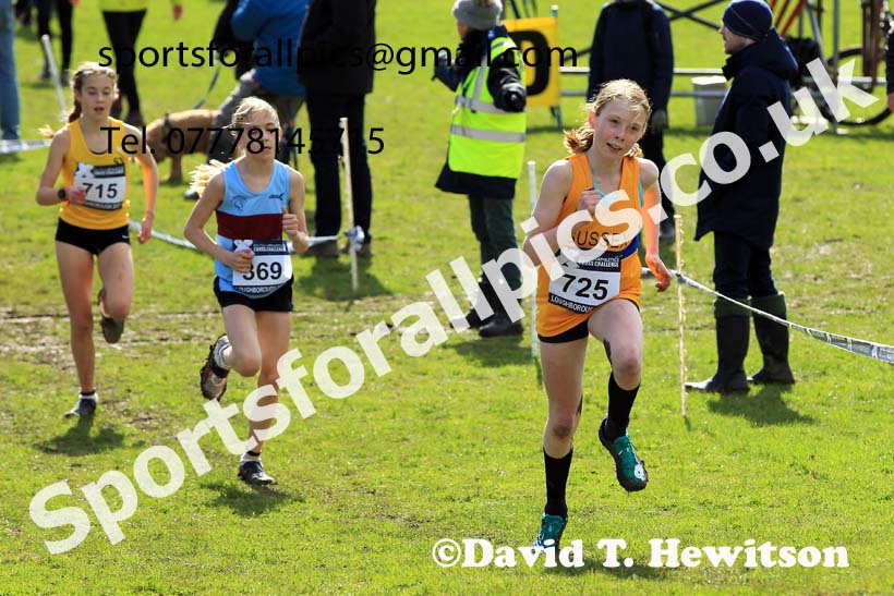 Girls Under-13s 2022 CAU Inter Counties Cross Country, Prestwold Hall, Loughborough.  Photo: David T. Hewitson/Sports for All Pics